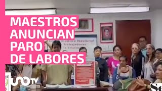 CNTE convoca a paro de labores en CDMX mañana 5 de diciembre ¿habrá clases [upl. by Victory]