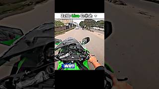 Bike rider 🤯 the uk 07 rider  kawasaki ninja h2r  Zx10r  js flims wheelie rider shorts [upl. by Leis]