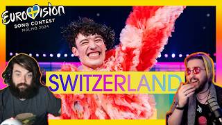 CANADIANS REACT TO Eurovision 2024  Switzerland 🇨🇭 [upl. by Auqinaj]