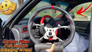 “New Mod” Carbon Fiber Flat Bottom Steering Wheel FOR THE Cammed Tahoe [upl. by Calore]