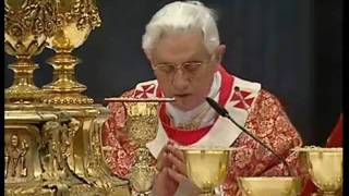 Pater Noster cantato da Benedetto XVI [upl. by Yenaiv]