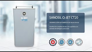 Sanosil QJet CT20 AHP Premium  Dispositivo de desinfección de habitaciones  ES [upl. by Yrrak]