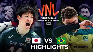 HISTORICAL MATCH  JAPAN vs BRAZIL  Mens VNL 2023 [upl. by Katharine]