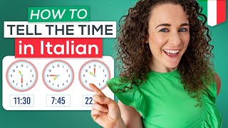 TELLING THE TIME in Italian STEP by STEP 📚FREE PDF 🇮🇹 Italian for Beginners [upl. by Diao518]