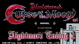 Bloodstained Curse of the Moon OST  Nightmare Ending 2Afterlife The End [upl. by Marozik]