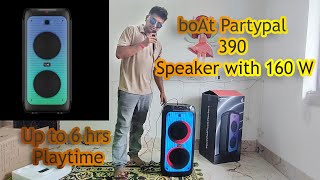 BoAt Party Pal 390 Speaker unboxing  quality test  review amp Features [upl. by Horan642]