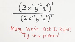 Many Wont Get the Correct Answer in this Simplifying Laws of Exponents mathteachergon [upl. by Eustace]