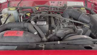 Jeep Cherokee XJ Engine Bay Cold Start [upl. by Nwahser232]