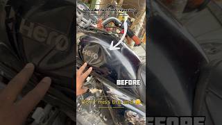 Tanki repairing 💯 Splendor tank dent repair short trending biketank shortvideo stbikemodified [upl. by Akilam]