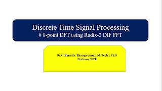 8 Point DFT using radix2 DIF FFT with scientific calculator [upl. by Astto]