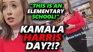 Father CONFRONTS Teacher For Celebrating quotKamala Harris Dayquot At An ELEMENTARY SCHOOL 😡 [upl. by Anitroc]