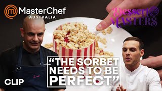 quotThe Sorbet Needs To Be Perfectquot  MasterChef Australia Dessert Masters  MasterChef World [upl. by Odraner730]