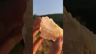 All natural Faden Quartz quartz faded healing stones chakras deep soul ambient calm asmr [upl. by Nicolina]