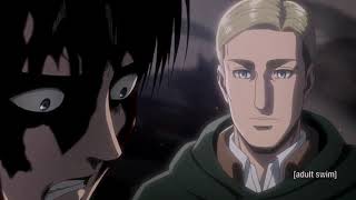 Levi vs The Beast Titan English Dub 4K [upl. by Rhu]