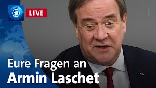 Eure Fragen an CDUPolitiker Armin Laschet  Bericht aus Berlin Extra [upl. by Nadnerb55]