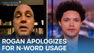 Joe Rogan NWord Montage Triggers Another Apology  The Daily Show [upl. by Rollet]