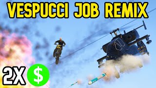 Gta 5 The Vespucci Job Remix  How to play vespucci job remix 2x money and rp [upl. by Osterhus]