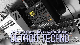 Elektron Digitone  NAVA  Avalon Bassline  Detroit Techno [upl. by Ingeberg968]