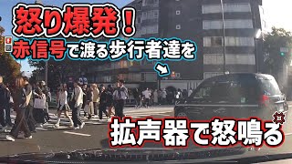 【煽り運転・危険運転】歩行者を拡声器で怒鳴る瞬間 煽り運転多数 交通事故 Japan Roads  Dash Cam [upl. by Nevla290]