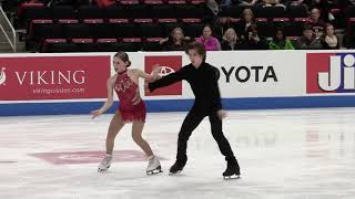 Oona and Gage Brown 2019 US Nationals Junior RD [upl. by Edmunda]