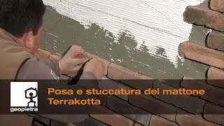 GEOPIETRA®  Guida alla posa e stuccatura del mattone Terrakotta  Official Video 🇮🇹 [upl. by Rubio]