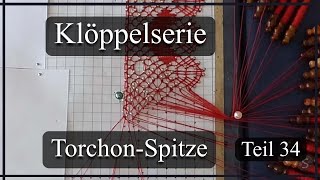 Klöppelserie  Torchon Rahmen  Teil 34 [upl. by Nichani288]