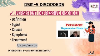 Persistent Depressive Disorder Dysthymia  Risk Factors Symptoms Diagnosis Treatment  DSM5 [upl. by Marks]