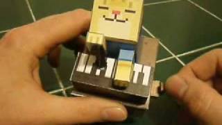 Piano Cat Papercraft Automata [upl. by Enined]