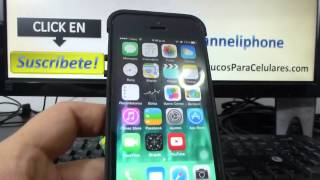 Como ver las aplicaciones en segundo plano iPhone 5S 5C 5 4 iOS 7 español Channeliphone [upl. by Missi]