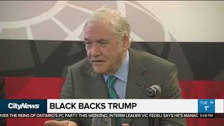 Conrad Black says Canada is not the target of Trumps steel tariffs [upl. by Tiebout414]