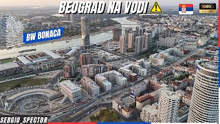 NOVA ulica LUKSUZA i Nova zgrada BONACA u Beogradu na vodi Ložionica i Padel tereni beograd [upl. by Llemrej]