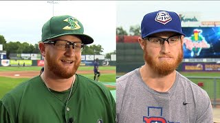 Meet LookAlike Iowa Baseball Players With Same Name [upl. by Nodlew]