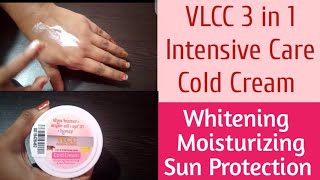 WinterCare VLCC 3 in 1 Intensive Care Cold Cream  Whitening  Moisturizing amp Sun Protection [upl. by Akcirehs722]