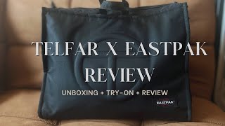 Telfar x Eastpak Review unboxing  tryon  review [upl. by Aralomo419]