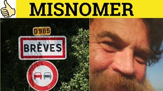 🔵 Misnomer Misnomer Meaning Misnomer Examples Misnomer Definition [upl. by Aelyk]