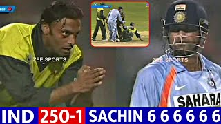 SACHIN Destroy SHOIAB AKHTAR Hit 97 Runs vs Pak 2007  IND VS PAKISTAN  MOST SHOCKING FIGHT 😱🔥 [upl. by Adaynek]