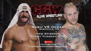 CCW Alive Wrestling Episode 18 quotSabu vs Oceanquot featuring Cha Cha Charlie and Bill Alfonso [upl. by Licec]