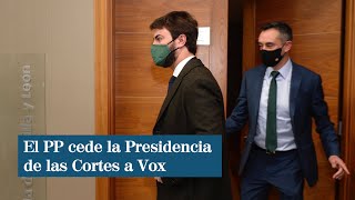 El PP cede la Presidencia de las Cortes a Vox para garantizar la gobernabilidad de Mañueco [upl. by Massab887]