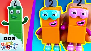 Numberblocks Mission HQ  Ep 25  Full Episode  Sticker Search Slide Race amp Dance Off 💃🎵 [upl. by Enimajneb]