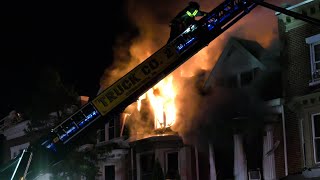 Allentown 4 alarm damages multiple homes [upl. by Agathe]