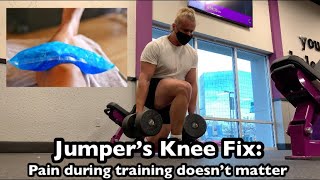 Jumper’s Knee Pain Tomorrow Matters More Than Pain in Training Fix Patellar Tendon Pain [upl. by Emmit]