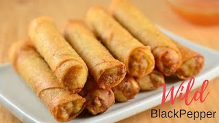 HOW TO MAKE BEEF LUMPIA FILIPINO STYLE SPRING ROLLS  WILD BLACKPEPPER [upl. by Wilek623]