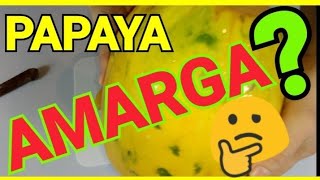 CÓMO QUITARLE LO AMARGO A LA PAPAYA  Cómo Pelar una Papaya [upl. by Jordain973]