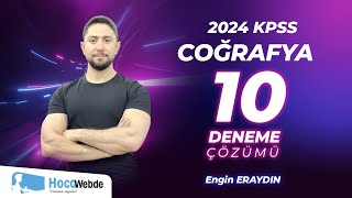 2024 KPSS ENGİN ERAYDIN COĞRAFYA 10 DENEME ÇÖZÜMÜ LİSANS  ÖN LİSANS  ORTAÖĞRETİM [upl. by Hteik]