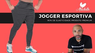 Calça Jogger Com Elastano Para Academia Sports [upl. by Netsirc]