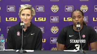 Stanford Kate Paye LOSS to LSU postgame plus Nunu Agara [upl. by Leanne714]