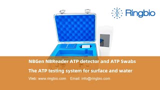 Ringbio ATP detector and ATP swabs for cleanliness testing of surface and water [upl. by Helbonna810]