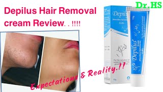 Depilus Cream Honest Review DrHS How to Get rid of Unwanted Fascial Hair [upl. by Aredna510]