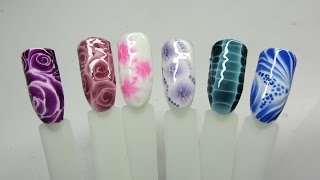 Sharm Effect Nail Art  Mokre Na Mokre  Rozmazywane wzorki [upl. by Calvin]