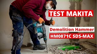 Makita HM0871C SDSmax Breekhamer getest door een pro [upl. by Eilrahs]